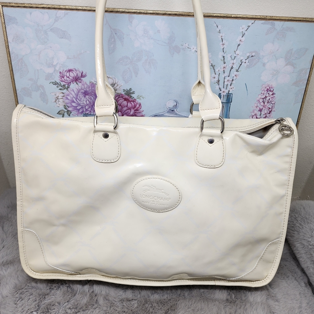 Longchamp patent leather tote